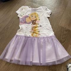 モナリザ　ラプンツェル　ワンピース DISNEY PRINCESS】ラプンツェル デザイン 重ね着風ドッキング