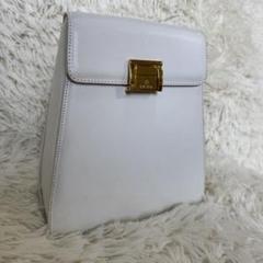 ESCADA エスカーダ　レザー　ボックス型リュック　ホワイト