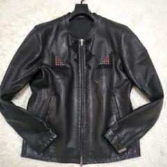 極美品 定価60万 FENDI バグズ モンスター スタッズ レザージャケット