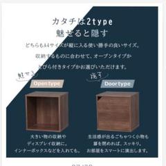 アイリスオーヤマ キューブボックス 扉付き 新品 未使用