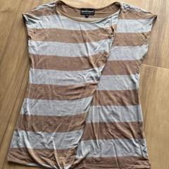 EMPORIO ARMANI ストライプ カットソー　サイズ38 シルクニットのサムネイル