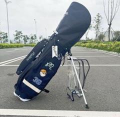 マルボン ゴルフmalbon golf キャディバッグ セルフスタンド 3分割 大人気☆Malbon golf マルボン ゴルフキャディバッグ セルフ