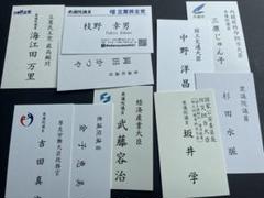 政治家、国会議員、政務官、大使名刺10枚セット