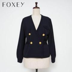 美品✨フォクシー ツイード ニット ジャケット 近年モデル 38 黒 白 1240001103581_1.jpg