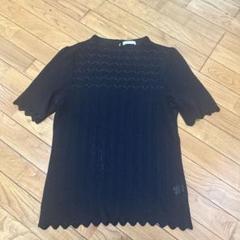 LOTTAI ネイビー 半袖ニット Lサイズ