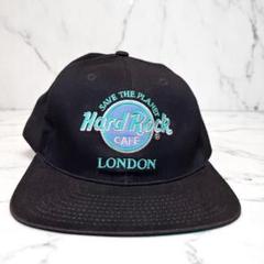Hard Rock Cafe ロンドン キャップ 黒 刺繍ロゴ 激レア ロンドン