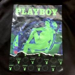 希少 PLAYBOY プレイボーイ ガール プリント Y2K 珍品 黒 車 古着