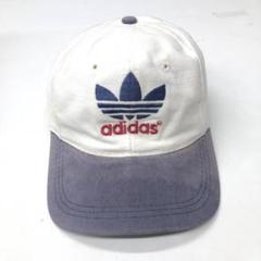 80s ヴィンテージ アディダス 6パネルキャップ ホワイト