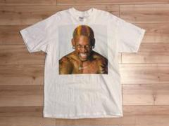 90s ロッドマン DUNLOP コラボ Tシャツ 希少 非売品 Hanes L