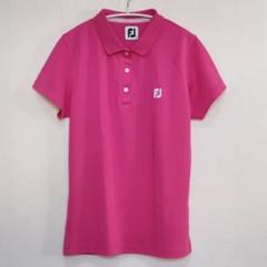 【FootJoy】フットジョイゴルフ　レディース半袖ポロシャツローズピンクＬ