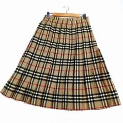 BURBERRY プリーツスカート　ロング　ヴィンテージ　ウール　キュプラ org.jpg