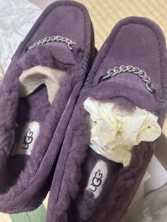 UGG モカシン パープル　新品未使用 UGG パープル モカシン 24cmオンライン ストア