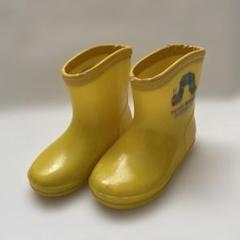 はらぺこあおむし　イエロー　黄色　レインブーツ　長靴　14cm 保育園