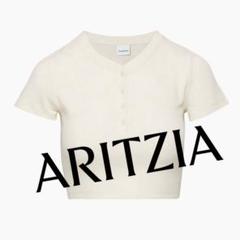 aritzia Sunday Best ワッフルTシャツ ホワイト