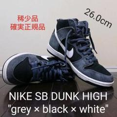 NIKE SB DUNK HIGH "grey × black × white"