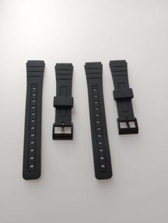 腕時計用 交換ベルト ラグ幅18mm　2セット　黒　互換品　チープカシオにものサムネイル