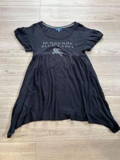 BURBERRY　BLUE LABEL ホース刺繍チュニック　ワンピース　黒　M BURBERRY BLUE LABEL ホース刺繍チュニック ワンピース 黒 M