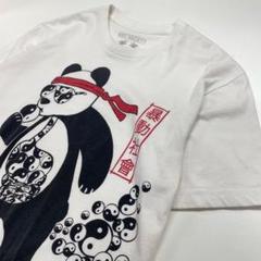 Riot Society USA製 パンダ アニマルTシャツ ホワイト メンズS
