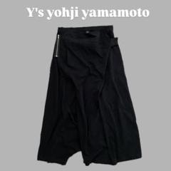 Y'sワイズ ヨウジヤマモト アシンメトリー変形スカート ペンギン パンツ 2黒 Y'sワイズ ヨウジヤマモト アシンメトリー変形スカート ペンギン