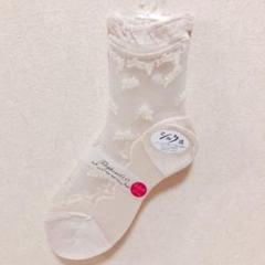 シルク混 靴下 くつした レディース シースルー レース 春 夏 刺繍 ソックス