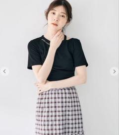スリットギャザーロゴTシャツ COCO DEAL【美品】