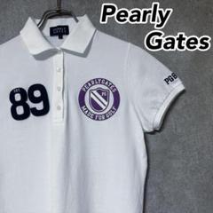 Pearly Gates パーリーゲイツ ポロシャツ ゴルフ ウェア ロゴ 半袖