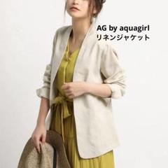 AG by aquagirl リネン ノーカラージャケット ジャケット - メルカリ