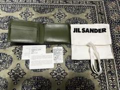 【美品✨】JIL SANDER 二つ折り財布 オリーブグリーン JIL SANDER - ジル サンダー JIL SANDER 財布 二つ折り がま口