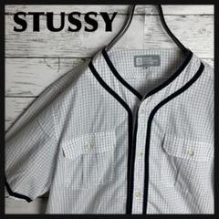 【即完モデル‼︎】STUSSY◎半袖 ベースボールシャツ C841