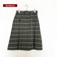 BURBERRY BLUE LABEL プリーツスカート 切替デザイン チェック BURBERRY BLUE LABEL プリーツスカート 切替デザイン チェック