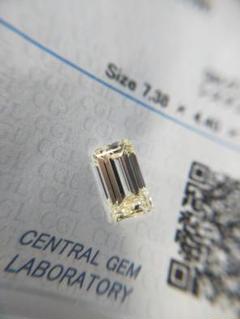 CGL鑑 1.014ct VLY VS2 エメラルドカット ダイヤモンドルース