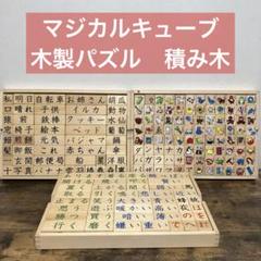 家庭保育園　マジカルキューブ　魔法のキューブ　 木製パズル　積み木　つみき