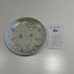 子ども用陶器プレート 鳥と木のデザイン