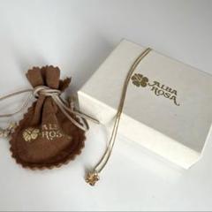 アルバローザ K18 K14ハイビスカス ロゴ ネックレス ALBA ROSA
