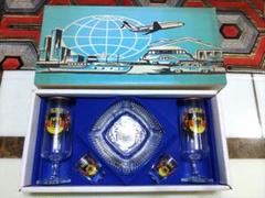 ドイツ製　ビアピルスナーグラス＆ショットグラス＆アシュトレイセット　昭和レトロ ドイツ製 ビアピルスナーグラス＆ショットグラス＆アシュトレイ