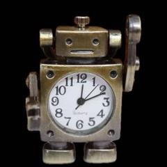新品 ポケットウォッチ ユニークメンズ懐中時計 クォーツ ロボットブロンズ C
