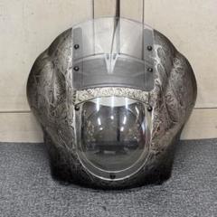 ハーレー FXD FXR XL スポ リップセット クォーターフェアリング B銀 リップ付き!! ピボット折れ対策済み 06-17 ダイナ専用 ポン付け