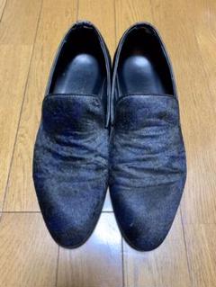 K141新品MONSIEUR NICOLE本革エナメルシューズ27.5cmBLK