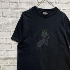 USA製90sヴィンテージTシャツ！シングルステッチ　ブラック半袖古着M2