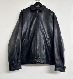 【海外 正規品】 レザー ラルフローレン 90s 超スペシャル ジャケット ブラック M ジャケット・アウター