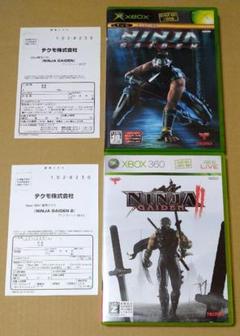 【ハガキ付き】ニンジャガイデン XBOX XBOX360 2点セット