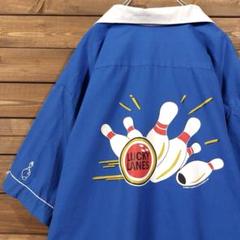 00s Cruisin USA バックプリント ボーリングシャツ 2XL