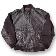 90s MEMBERS ONLY 本革 レザージャケット ヴィンテージ ブラウン