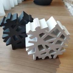 インテリア小物　置物　白黒2個セット