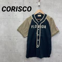 CORISCO コリスコ ベースボールシャツ FLORIDA メンズ L 紺