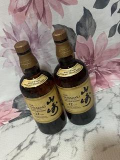 山崎12年　ウイスキー　2本　【フィルム剥がれ】 山崎12年 ウイスキー 2本 【フィルム剥がれ】 - メルカリ