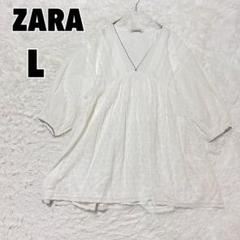 未使用！ZARA刺繍入り黒チュニック - メルカリ
