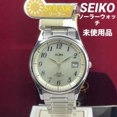 未使用 ソーラーウォッチ SEIKO ALBA ZIC 純正SSベルト 腕時計