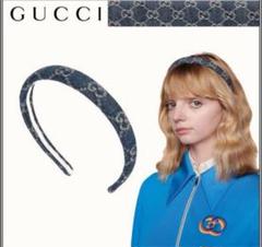 【大人気アイテム‼️】GUCCI カチューシャ　デニム ヘアバンド　大人気アイテム インスタ映え】Gucci(グッチ)のヘアアクセサリーが可愛すぎて