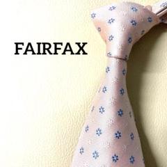 FAIRFAX フェアファクス　ネクタイ　花柄　ドット　ベビーピンクのサムネイル